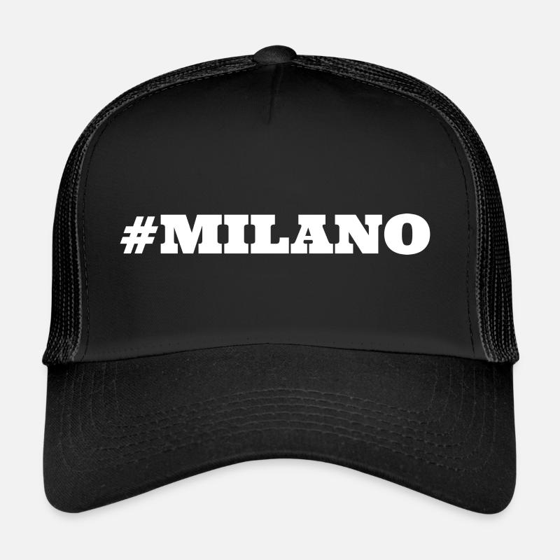#Milano Mailand Milan - Trucker Cap - Schwarz/Schwarz