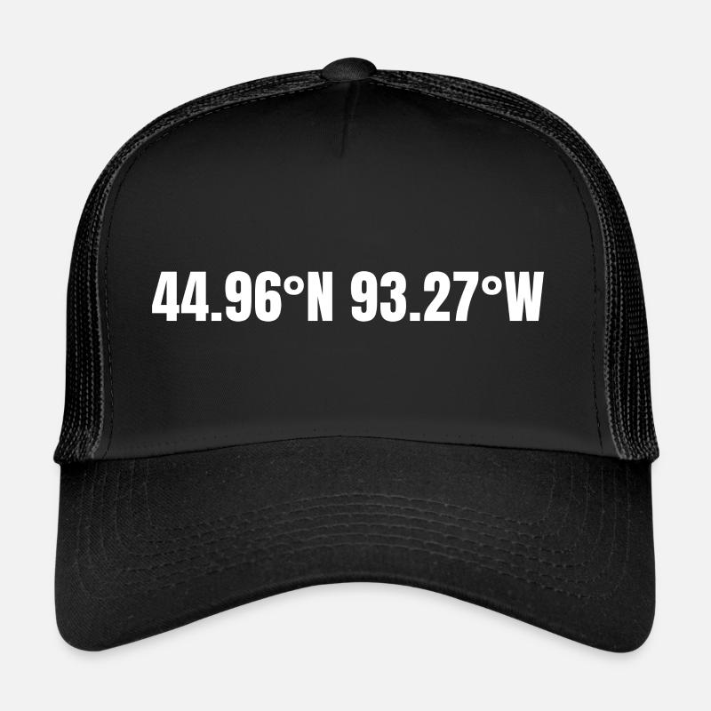 Minneapolis, Minnesota, USA Coordinates Trucker Cap