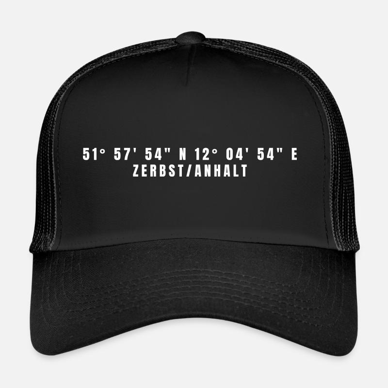 Coordonnées Zerbst/Anhalt Saxe-Anhalt Casquette trucker 