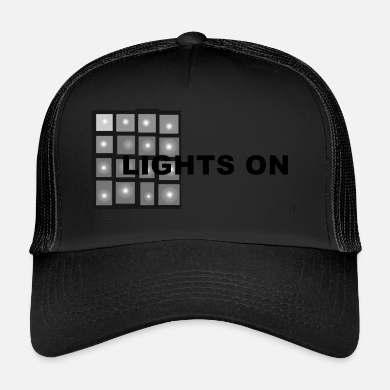 Lights on Trucker Cap