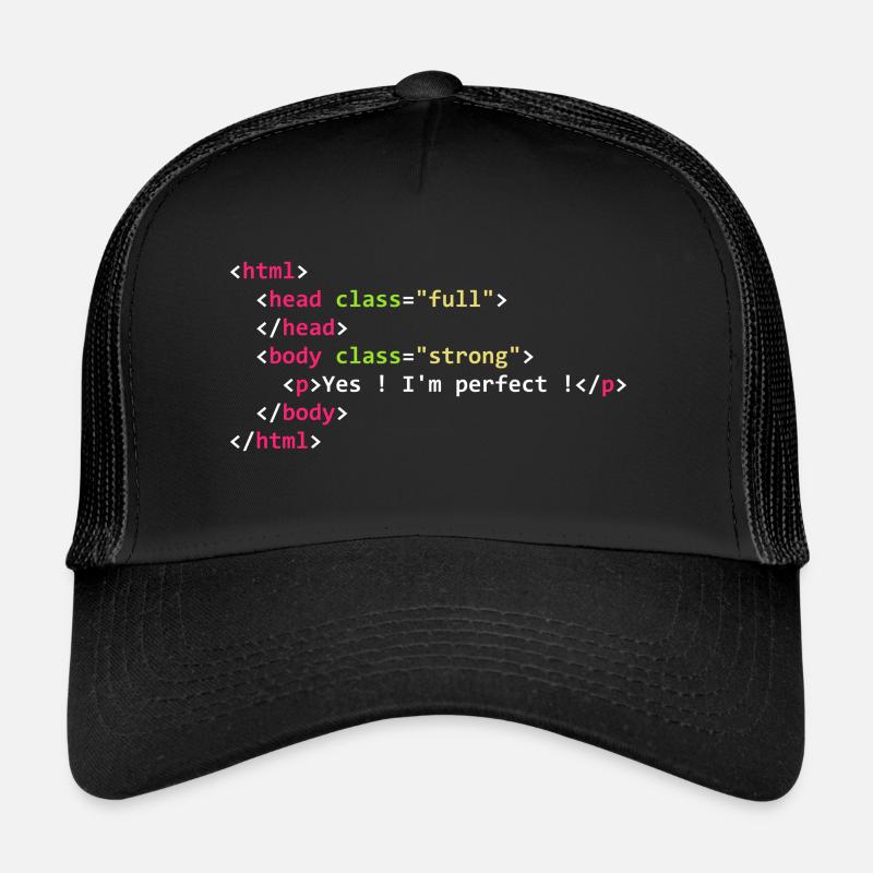 HTML perfect Casquette trucker 