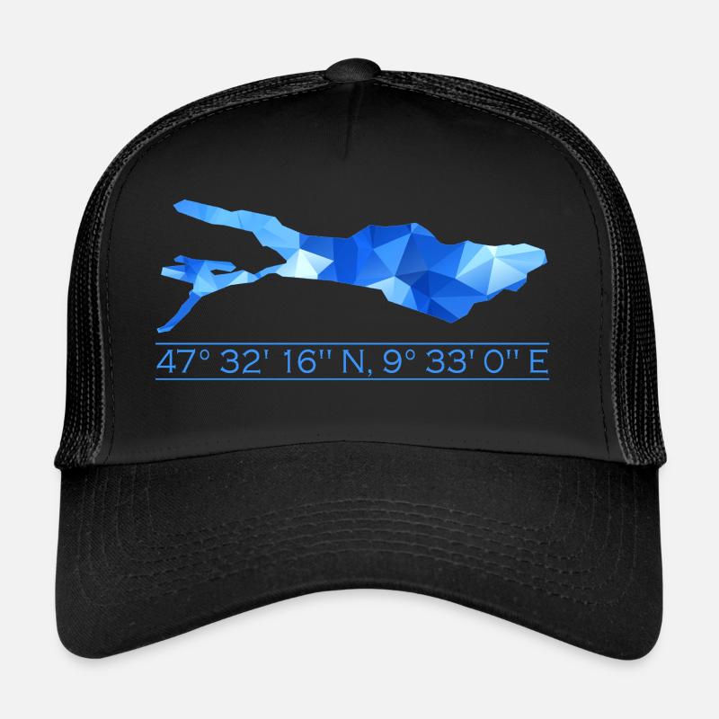 Lake Constance coordinates | Polygon Trucker Cap