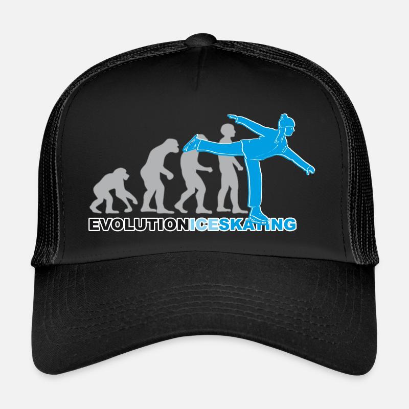 Evolution ice skating, Schlittschuh, Eislaufen Trucker Cap