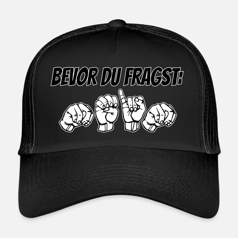 NEIN - Design mit Gebärdensprache Trucker Cap
