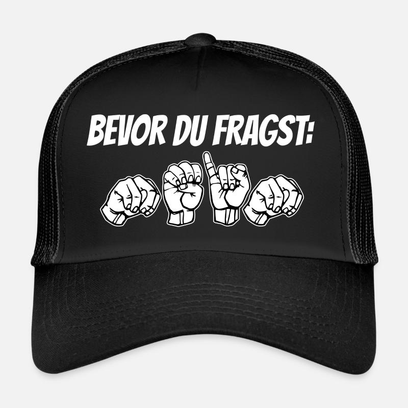 NEIN - Design mit Gebärdensprache Trucker Cap