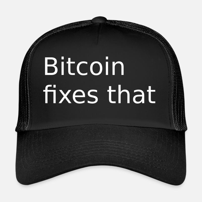 Bitcoin fix that! 1.0 TB Hommage - Trucker Cap - Schwarz/Schwarz