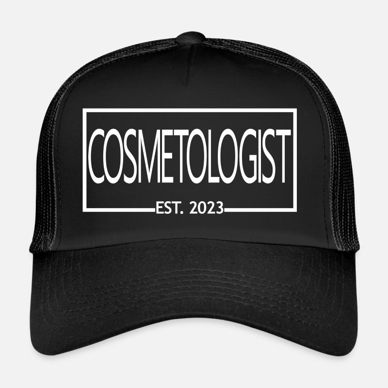 Cosmétologue Est. 2023 Cosmétologue diplômé Casquette trucker 
