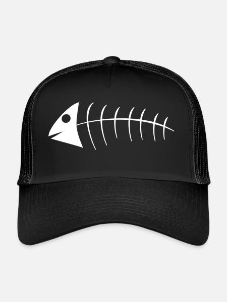 Fischgräte - Trucker Cap - black/black - Front