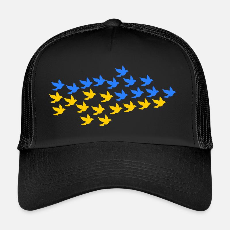 Ukraine - Casquette trucker  - noir/noir
