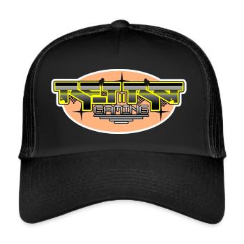 retro gaming couleur - Casquette trucker  - noir/noir - Devant