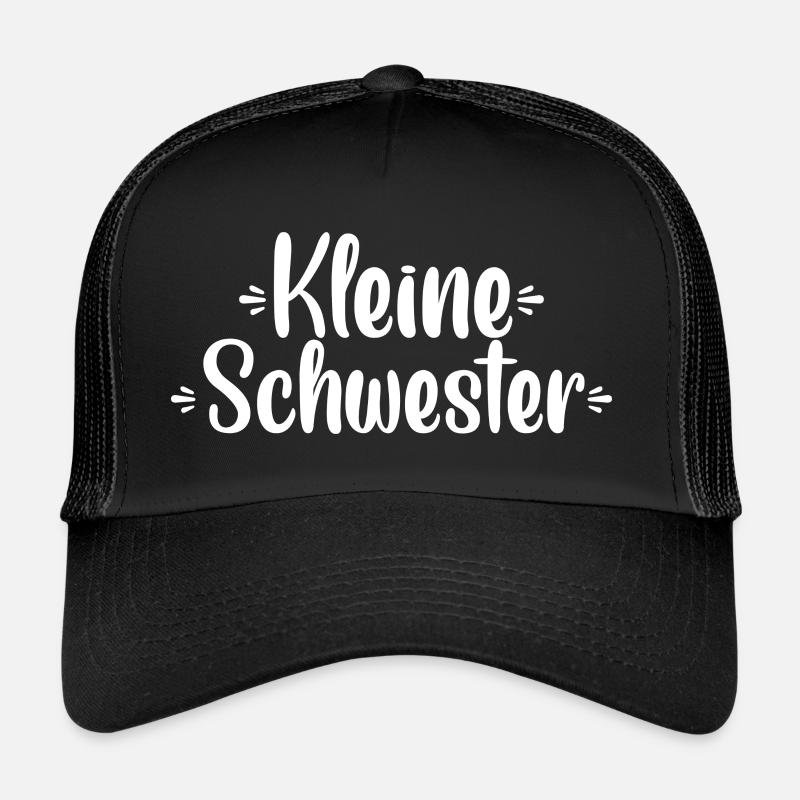 Kleine Schwester - Trucker Cap - Schwarz/Schwarz