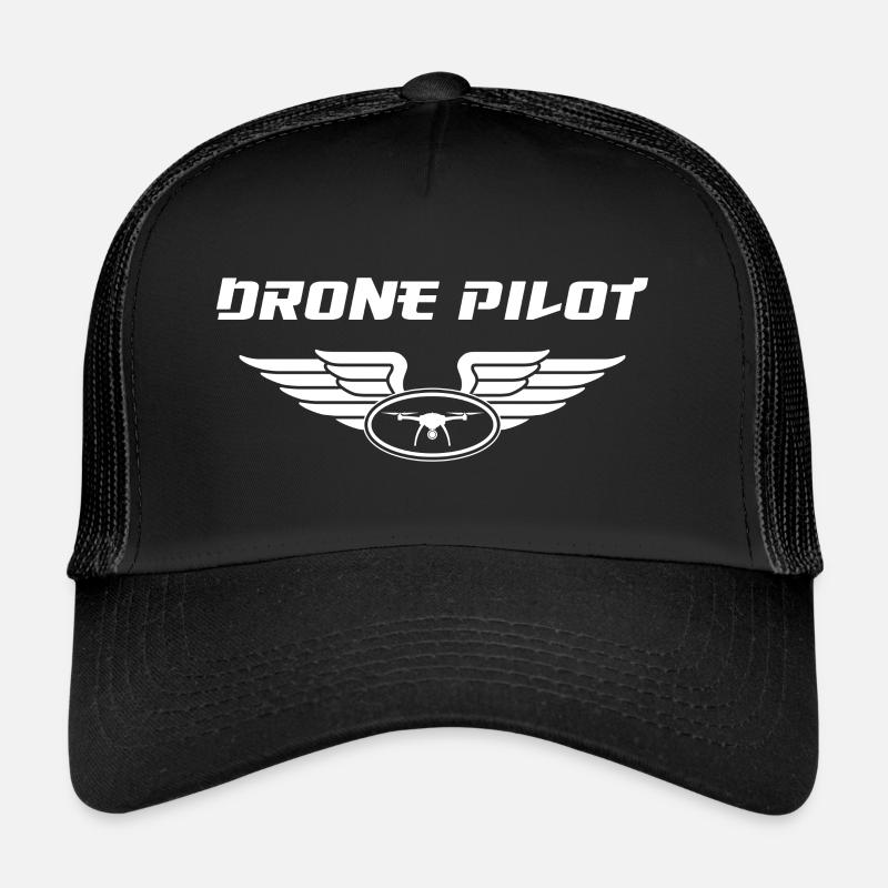 Pilote de drone Pilote de drone Drone Volant - Casquette trucker  - noir/noir