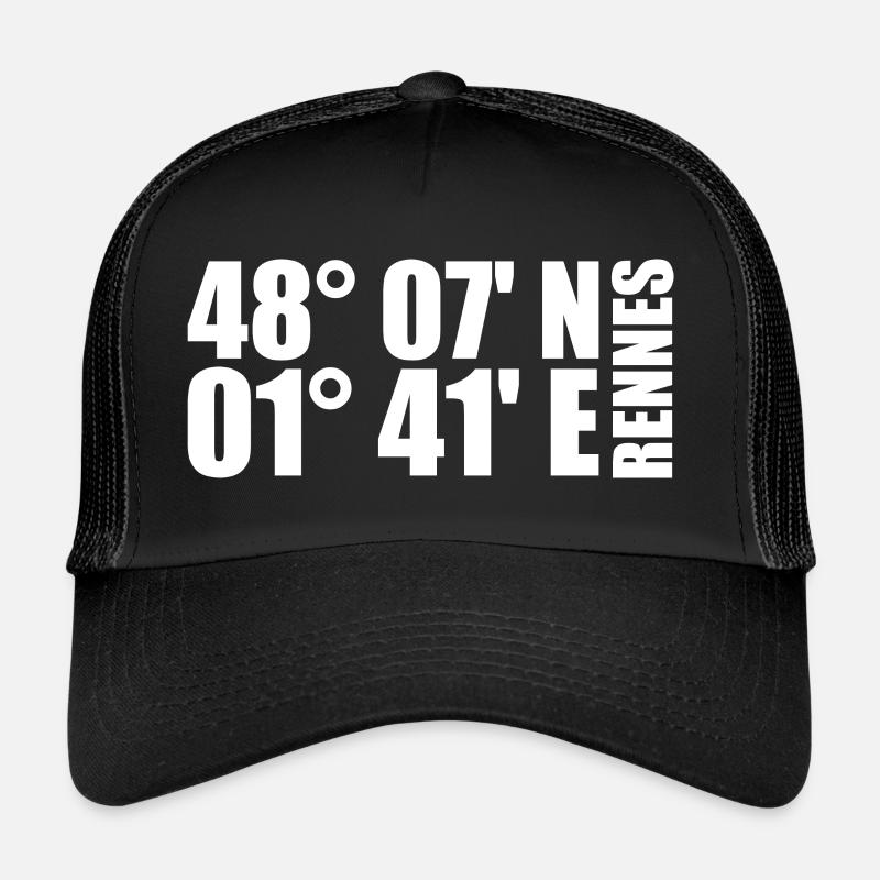 Coordonnées de Rennes Casquette trucker 