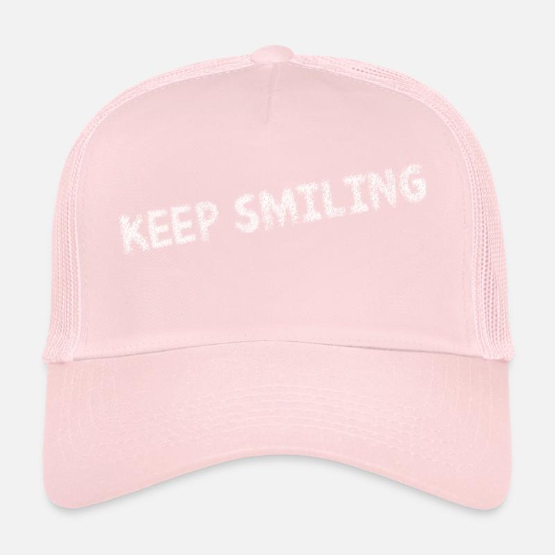 Keep smiling - restez positifs Casquette trucker 