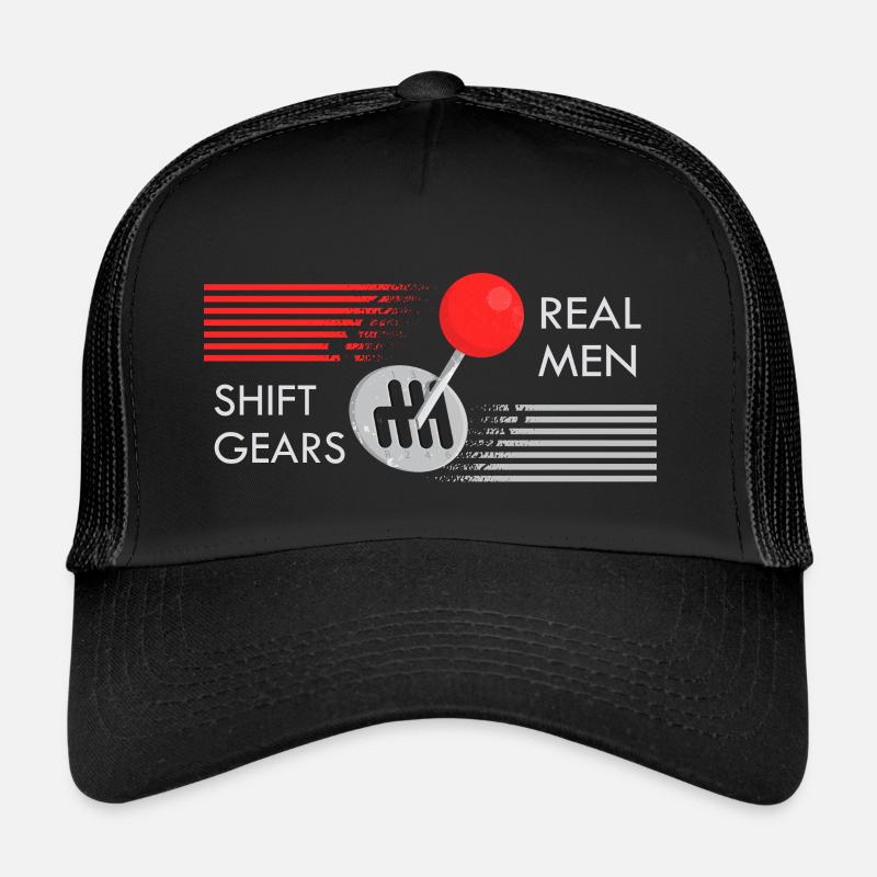 De vrais hommes changent de vitesse Casquette trucker 