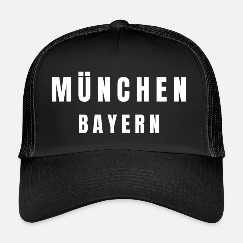 München Bayern - Trucker Cap - Schwarz/Schwarz
