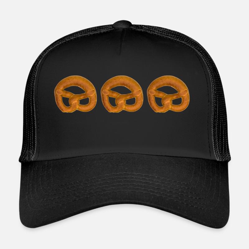 Pretzel. Pretzel. Kringlu. Galleta salada. Precel. Trucker Cap
