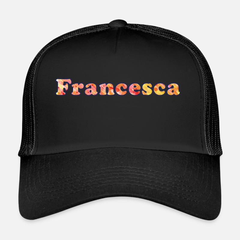 Nom: Francesca - Casquette trucker - noir/noir