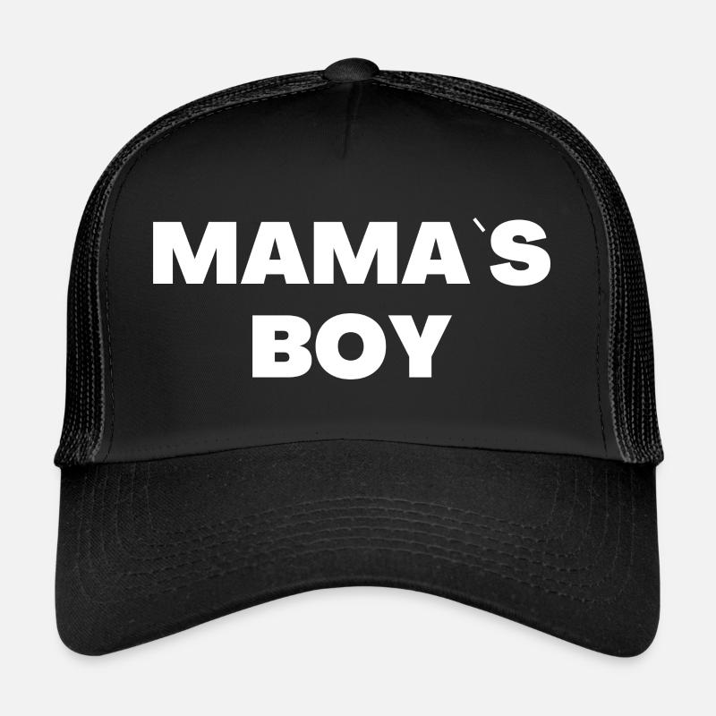 Mama`s Boy - Trucker Cap - Schwarz/Schwarz