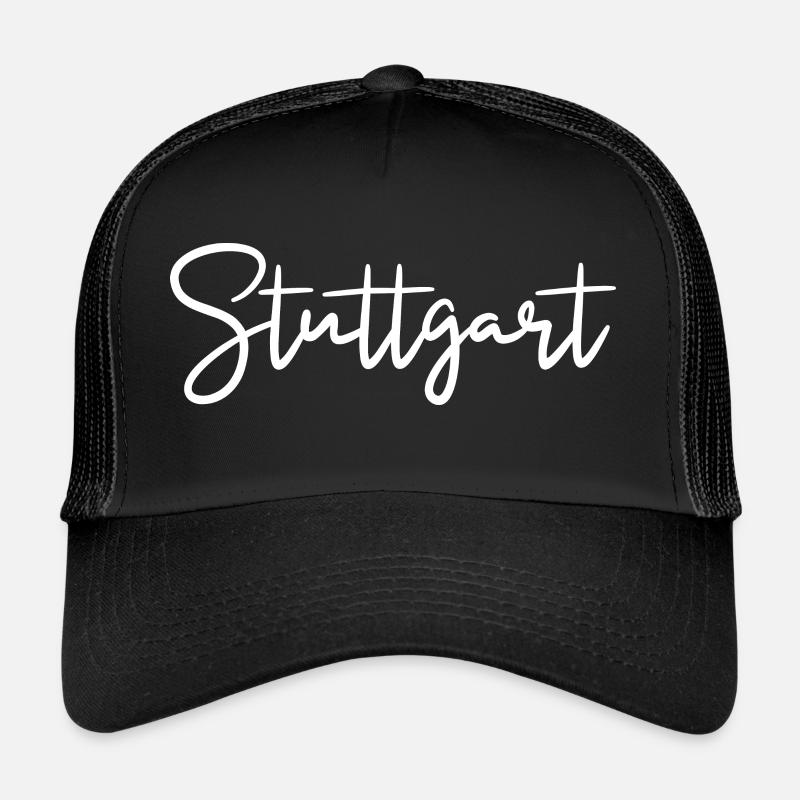 Stuttgart - Trucker Cap - Schwarz/Schwarz