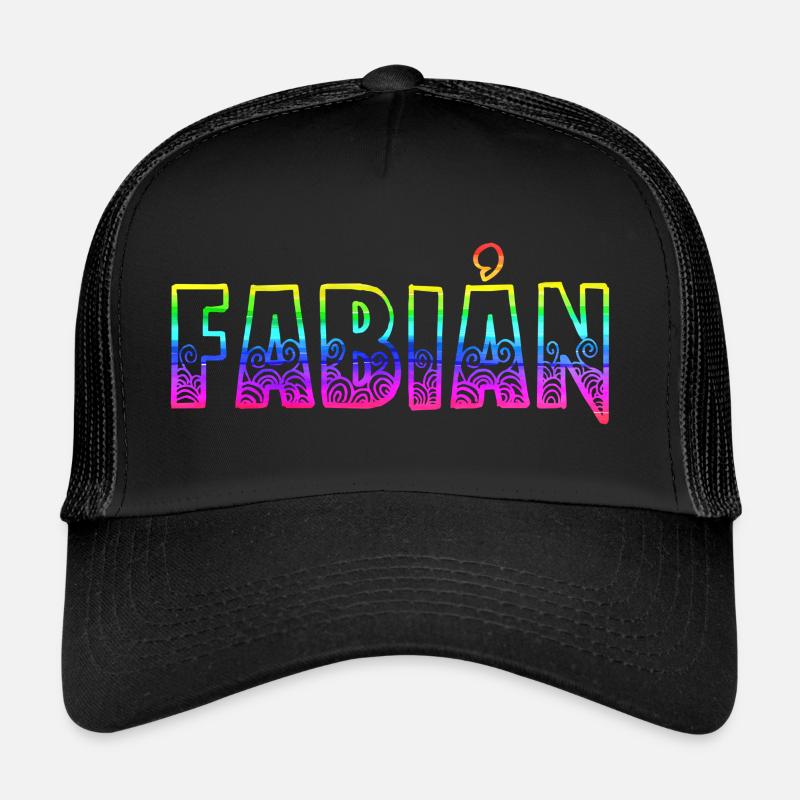 Fabian RS Arc-en-ciel Casquette trucker 