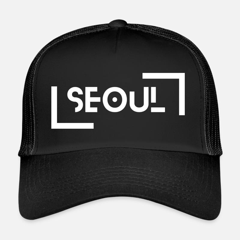 Seoul - Trucker Cap - Schwarz/Schwarz