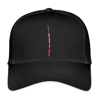 Bloody samurai sword - Trucker Cap - black/black - Front