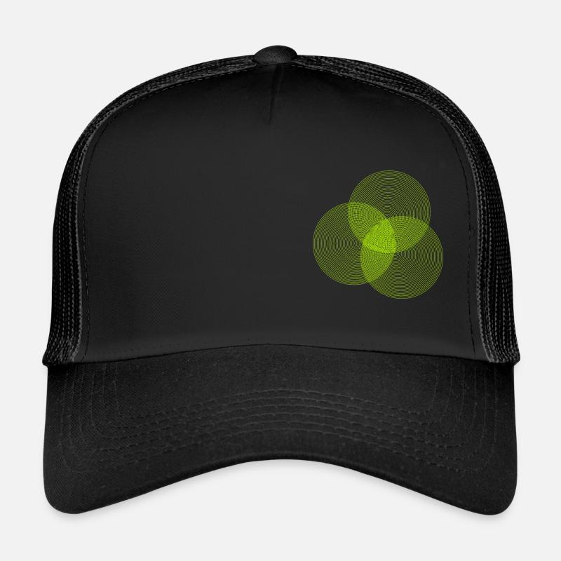 Drei Kreise Moire Trucker Cap