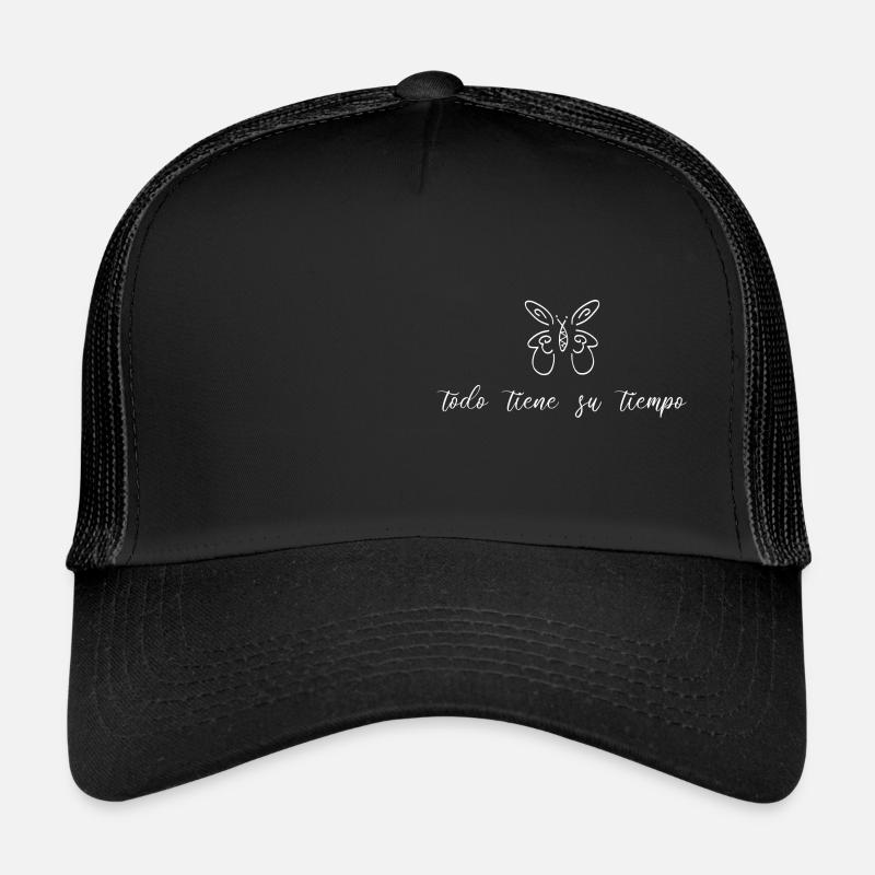 Spanisch - Trucker Cap - Schwarz/Schwarz