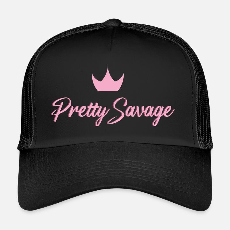 Pretty savage - Trucker Cap - black/black