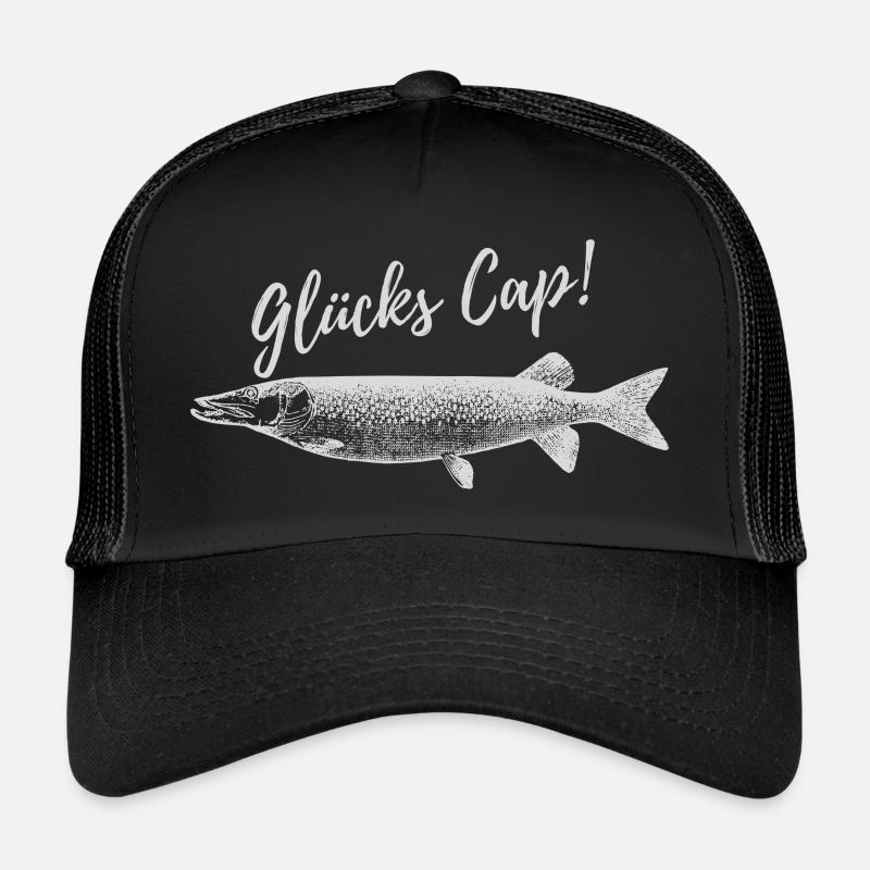 Glücks Cap - Trucker Cap - Schwarz/Schwarz
