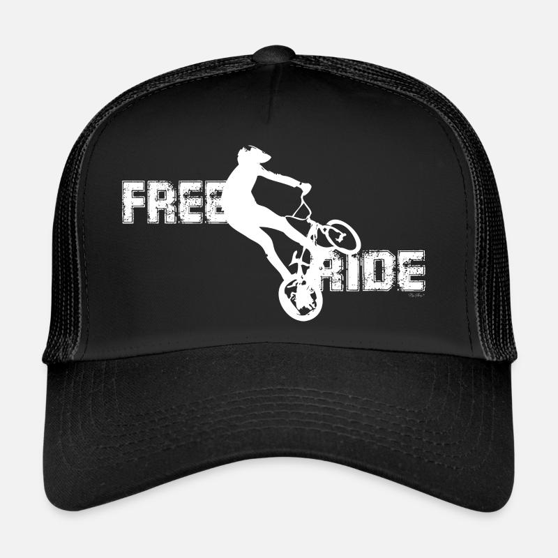 free ride mirko white - Trucker Cap - black/black