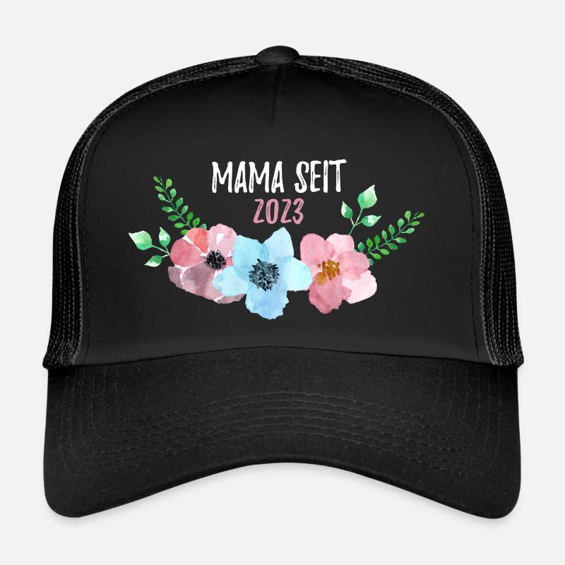 Mama seit 2023 Spruch Geschenk zur Geburt Trucker Cap