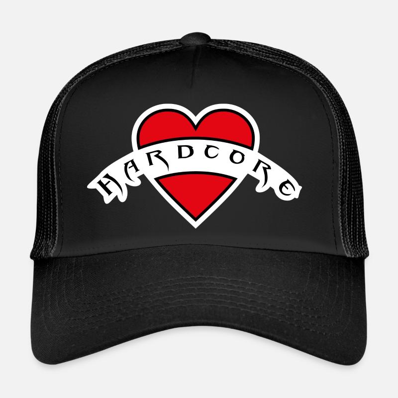 HardcoreRock - Trucker Cap - Schwarz/Schwarz