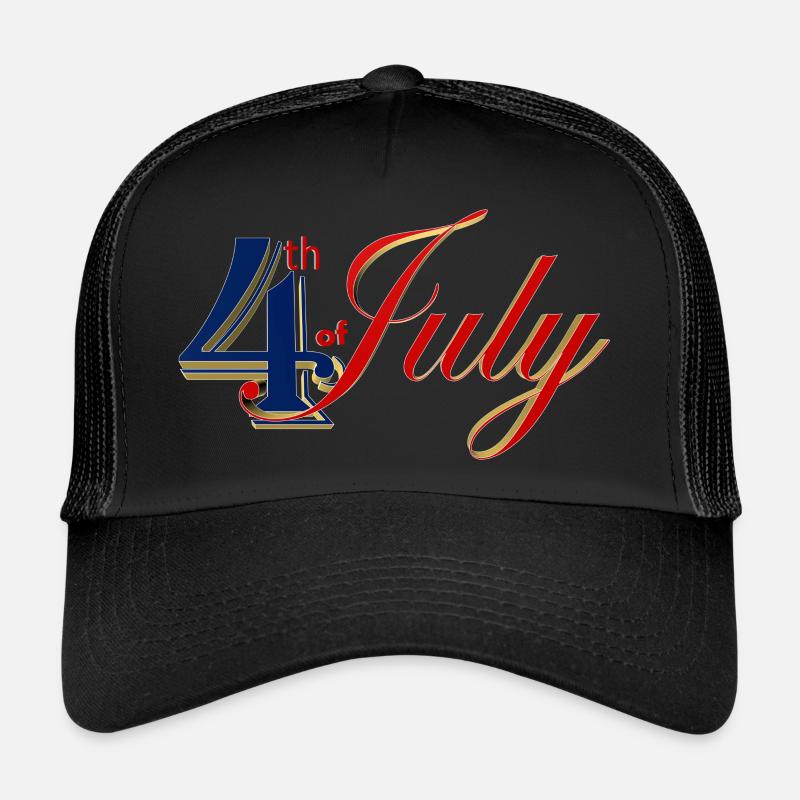 4. Juli - Trucker Cap - Schwarz/Schwarz