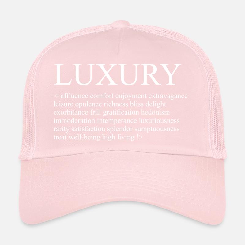 Luxe - Exemples Casquette trucker 