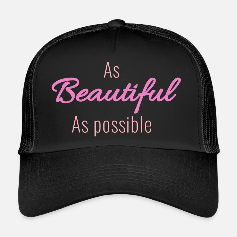 Aussi beau que possible - Casquette trucker  - noir/noir