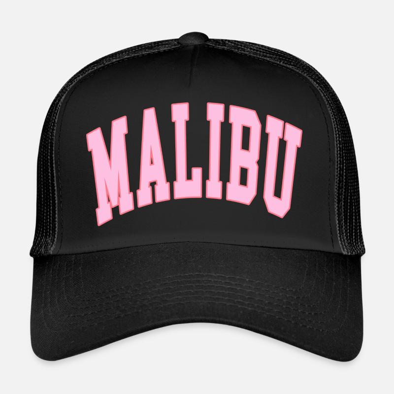 MALIBU PREPPY PINK - Trucker Cap - black/black