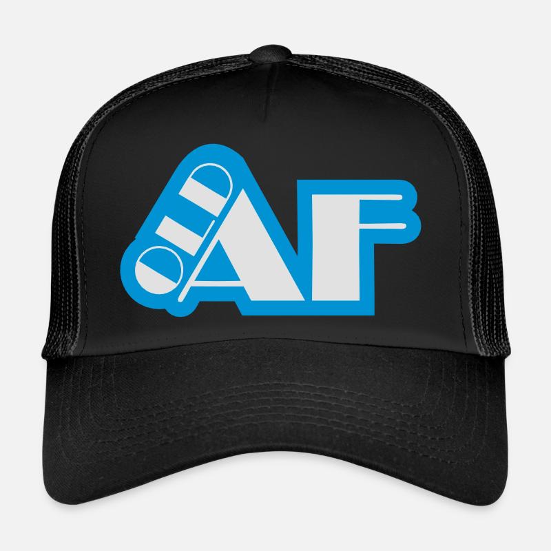 old AF Text Logo Trucker Cap