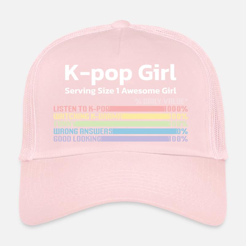 K-Pop Corée Pop Pop Musique Sud Corée Du Sud Musique coréenne Casquette trucker 