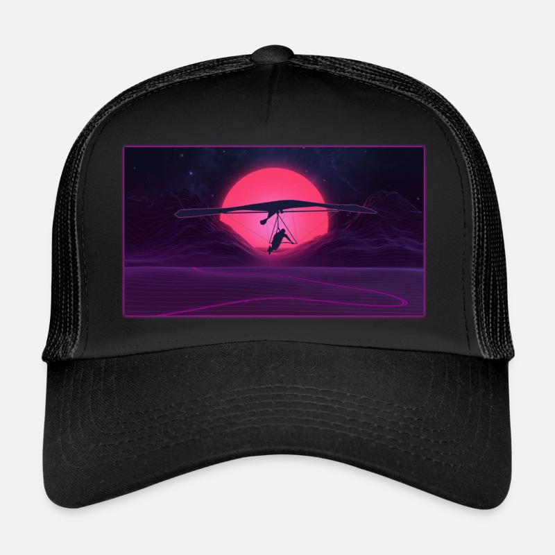 Deltaplane deltaplane - Casquette trucker  - noir/noir