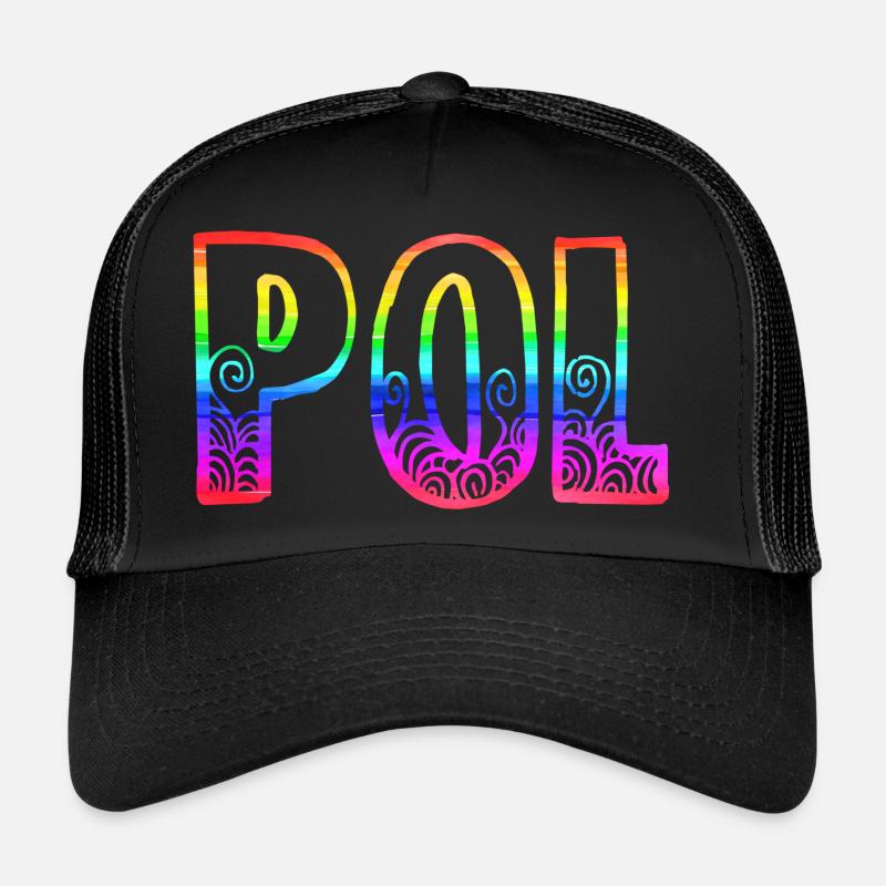 Pol RS Arc-en-ciel Casquette trucker 