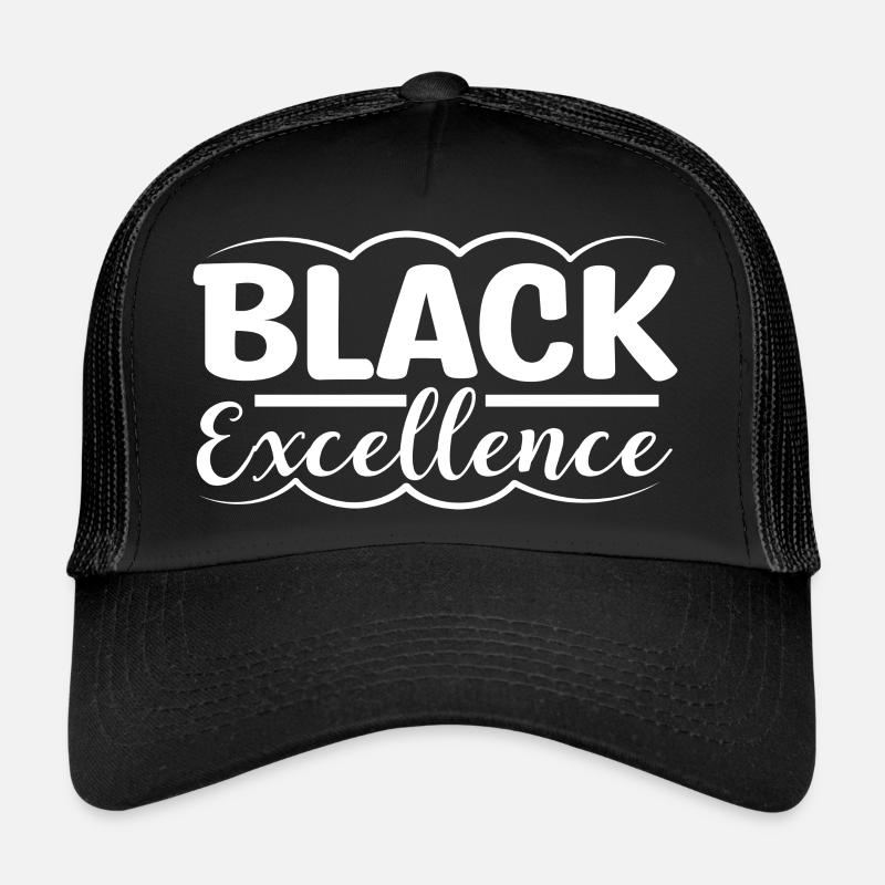 Excellence noire Casquette trucker 