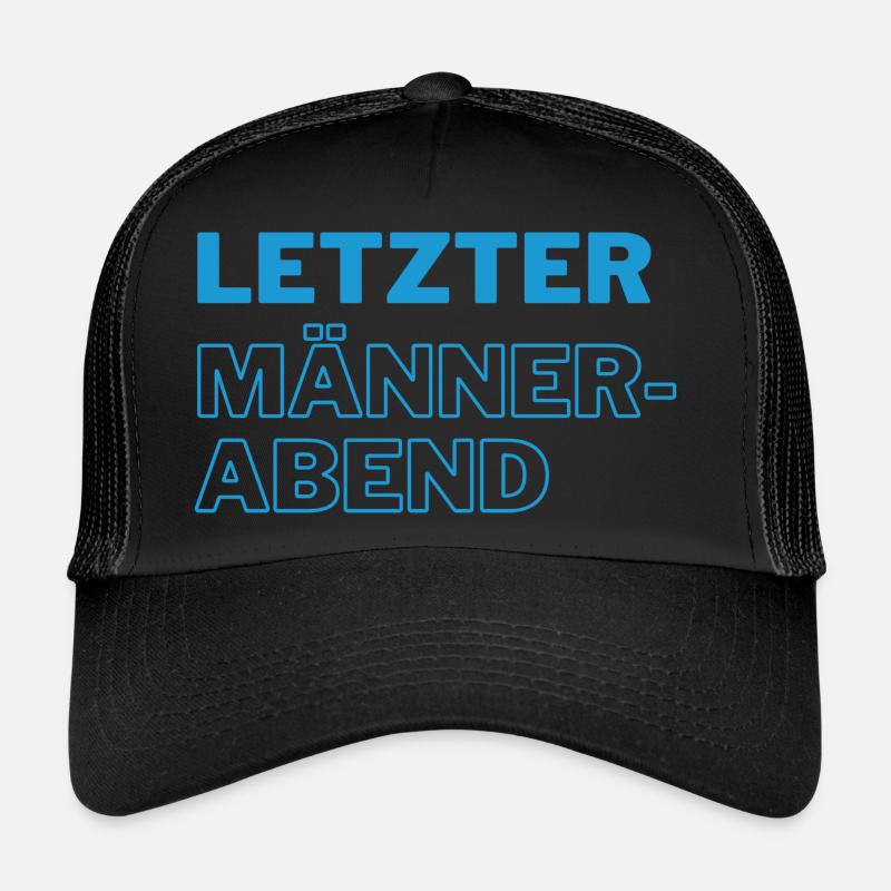 letzter Männerabend blau Trucker Cap