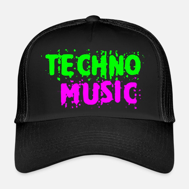 Techno music Trucker Cap