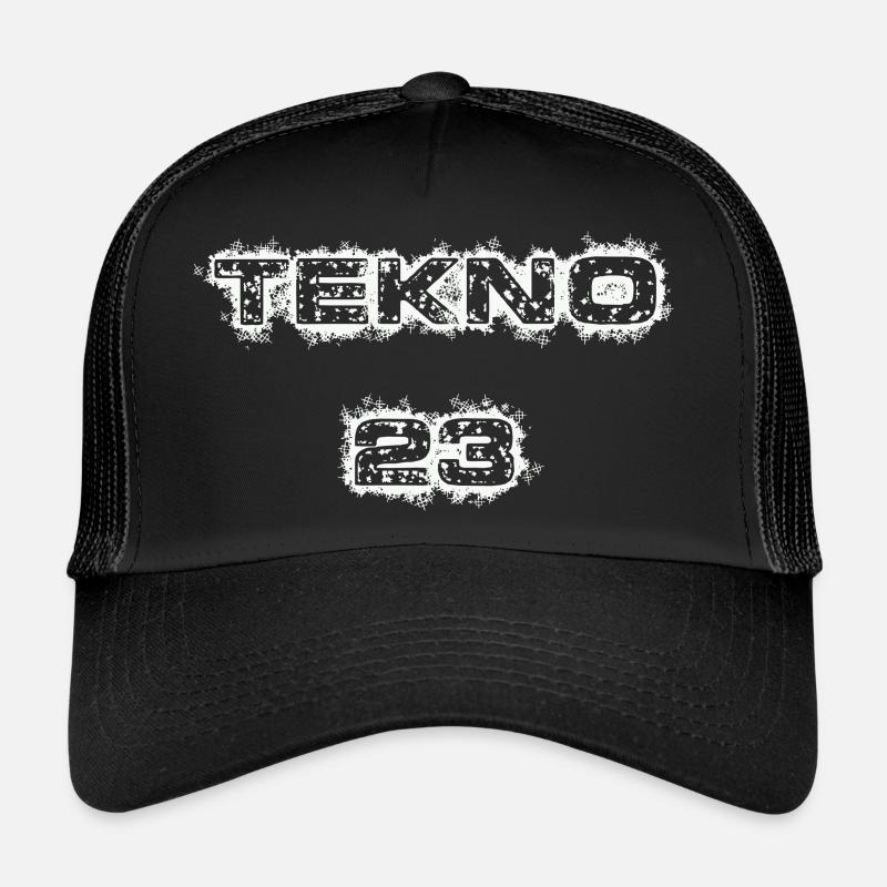 TEKNO 23 white - Trucker Cap - black/black