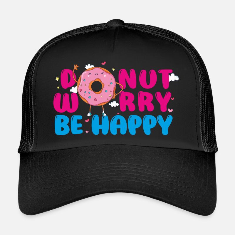 SOUCI DE DONUT - Casquette trucker  - noir/noir