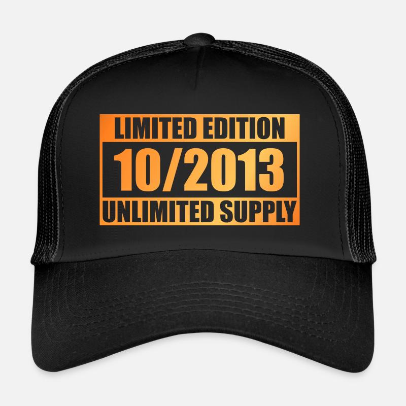 10. Geburtstag Limited Edition - ꝏ Supply 10/2013 - Trucker Cap - Schwarz/Schwarz