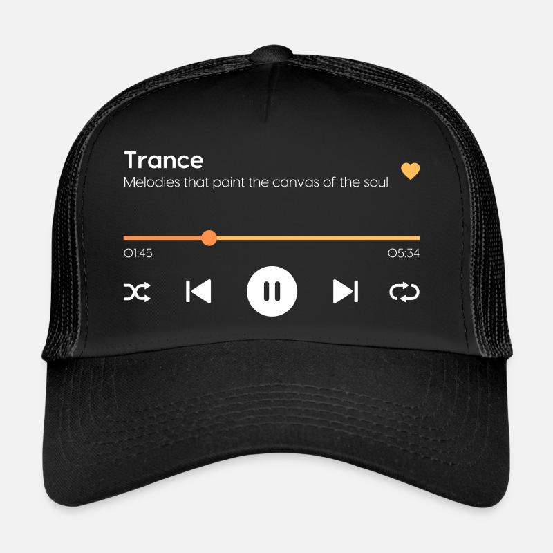 Transe - Casquette trucker  - noir/noir