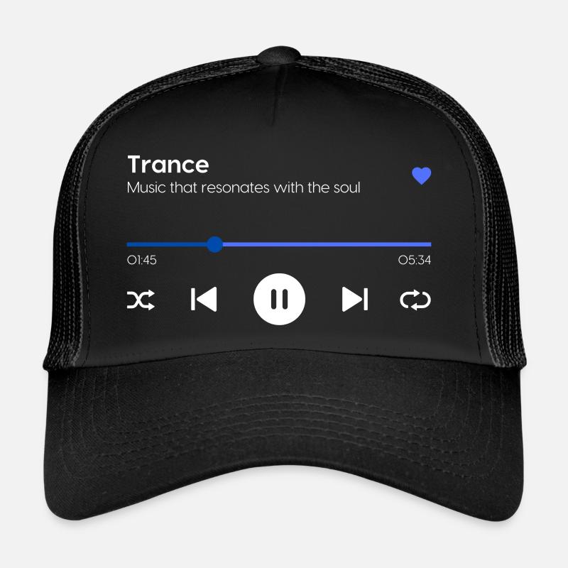 Transe - Casquette trucker  - noir/noir